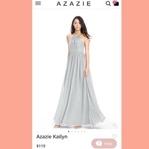 Azazie Silver Grey Kailyn Bridesmaids Dress